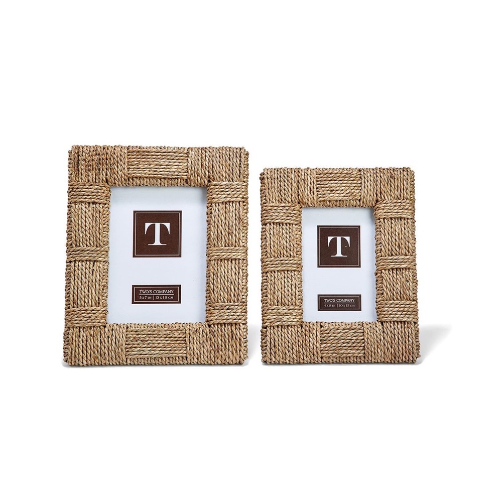Seagrass Picture Frame Brand New! 5x7